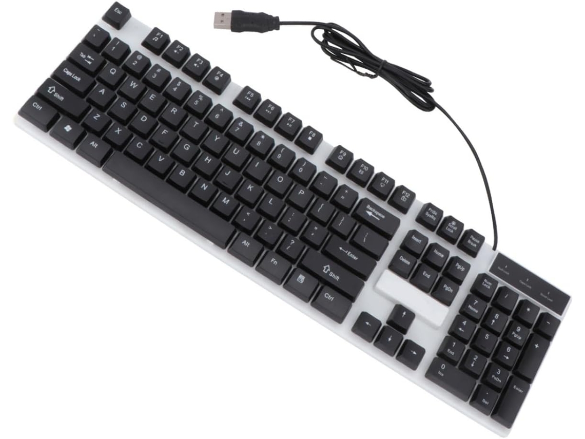 Teclado Gamer À Prova D'água Com Retroiluminação Para Uso Diário Confortável Em Laptops