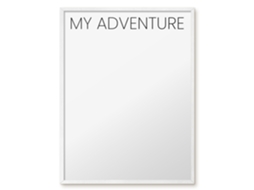 Magnetic Wall Board My Adventure For The Office Espelharte (60x80 Cm)