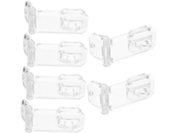 Unomor Conjunto De 6 Peças Caixa Expositora Em Acrílico Transparente Com Fecho Para Caixas Joias, Mini Vitrines E