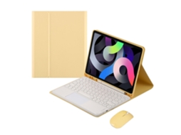 Lurelia Capa Com Teclado Bluetooth Para Ipad 11th Gen, Rosa E Branco (2025)