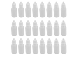 100pcs Frascos de Gota de Plástico Vazios 15ml Recheáveis com Pipeta para Líquidos Oculares