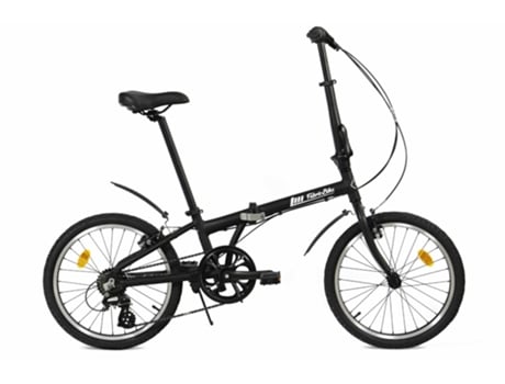 FABRICBIKE Folding Bicicleta Dobrável 20 Matte Black 7V Guarda-Lamas