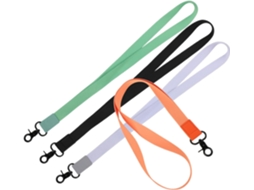 Conjunto De 4 Cordões Para Crachás E Chaveiros, Unissex, Em Algodão E Poliéster Resistentes, Com Clipe De