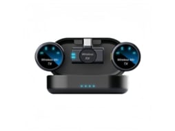 Microfone De Lapela Sem Fio Com Redução Ruído Magnético, Plug Play, Compatível Interface Tipo C Android Aquaforge (preto)
