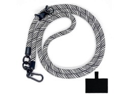 Cordão De Pescoço Anti-perda Em Poliéster Com Fecho Em Formato De L De 10 Mm Para Celular (tamanho G)