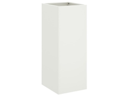 Planter, Planters Vidaxl Branco Aço (32 X 29 X 75 Cm)