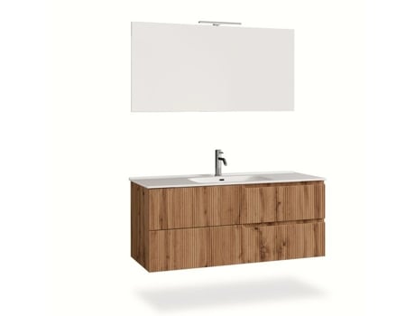Conjunto de Banheiro de 4 Peças Venere Carvalho 120 Cm AQA DESIGN