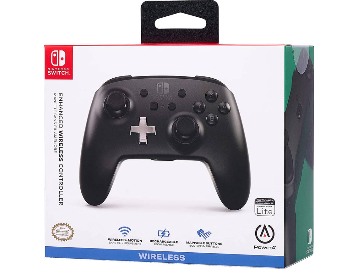Comando POWER A Preto (Wireless Nintendo Switch) Worten.pt