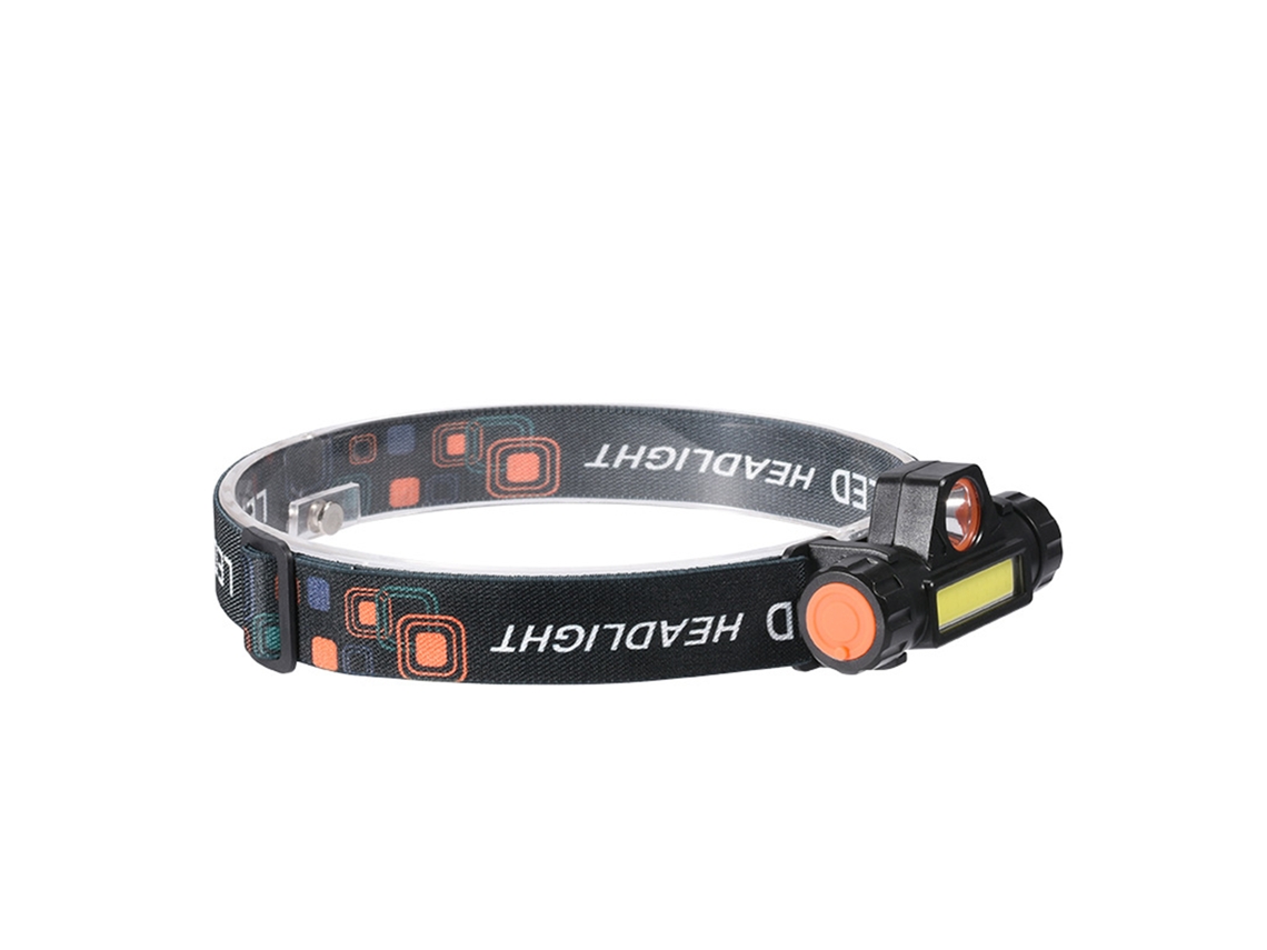 2026 lanterna Frontal Recargável Q5+cob Luz Brilhante para Caminhada Camping Pesca Ajustável 90 Graus