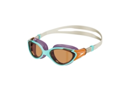 Óculos de Natação Biofuse 2, 0 Femininos, Tamanho Único, Azul/ Laranja AQUAFORGE
