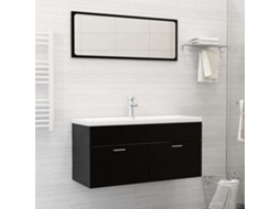 Vidaxl Lavatório Embutido C/ Torneira 101x39x18 Cm Cerâmica Branco