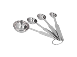Colher De Medida Aço Inoxidável 4 Peças Conjunto Café Leite Cozinha