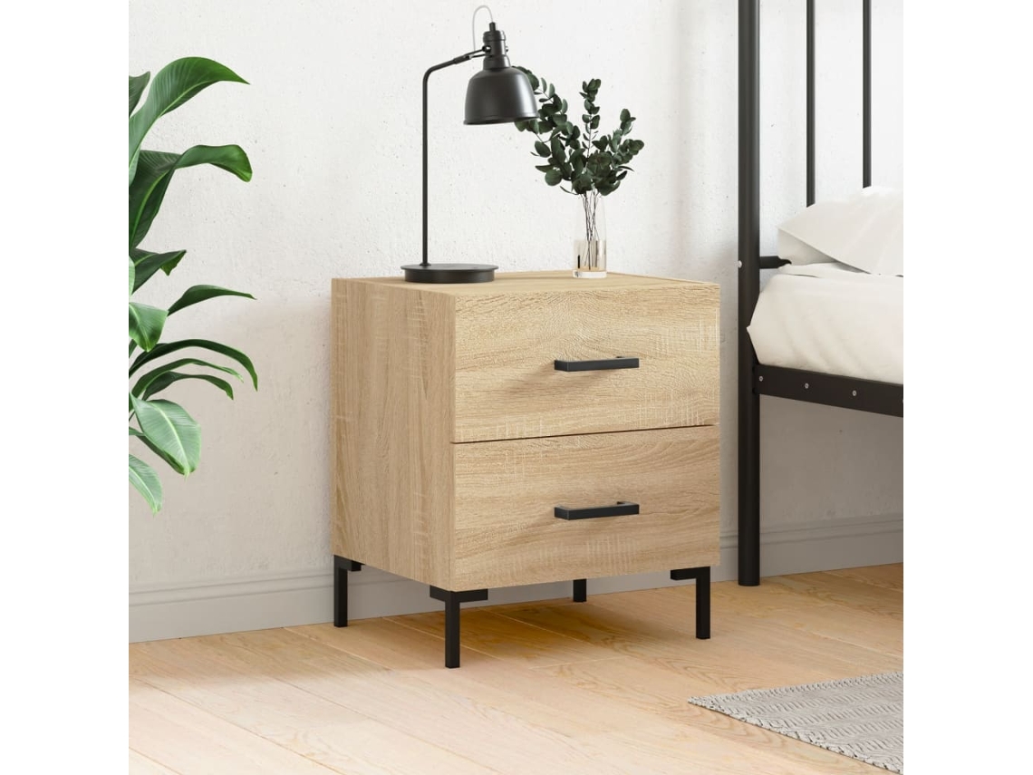 Vidaxl Mesa Cabeceira 40x35x47,5 Cm Derivados Madeira Carvalho Sonoma
