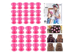 30 Rolos De Cabelo Silicone, Modeladores Cachos Sem Calor - Para A Noite-aquaforge