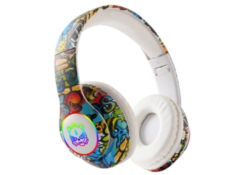 Auriculares JUNIORCARE Sem Fio Flash Light Crianças Ear Headphones com MicroAuriculares Bluetooth