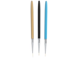 3pcs Conjunto De Pincéis Profissionais Para Arte De Unhas Liner Pintura Design Casa