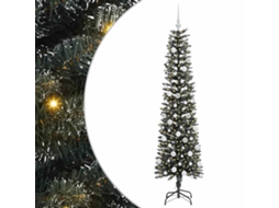 Árvore De Natal Artificial Pré Iluminada Vidaxl Verde Pvc (50.5 X 50.5 X 180 Cm)