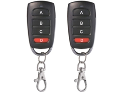 Pacote com 2 controles remotos universais de 433 MHz para portas de garagem, clonagem de 4 botões para portas de garagem elétricas, etc. Slowmoose