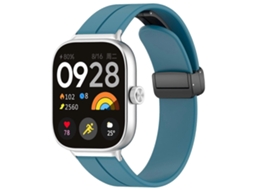 Pulseira De Silicone Para Relógio Xdfind Com Fivela Dobrável Preta E Ranhura Plana