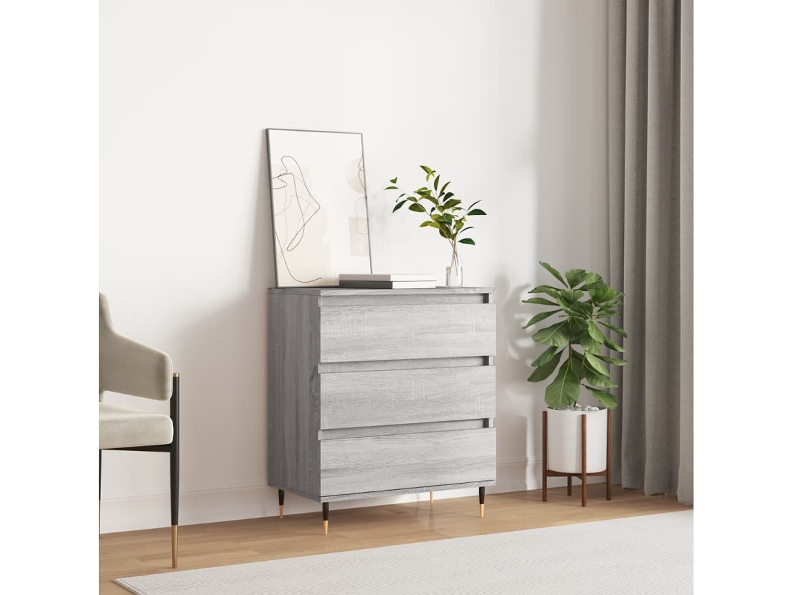 Sideboard, Sideboards Vidaxl Cinzeto Madeira Processada (n/a)