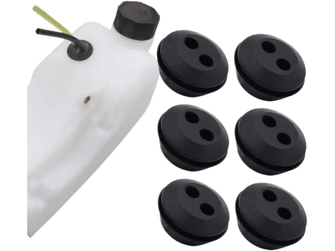 Conjunto De 6 Arruelas Borracha Com 2 Furos Para Vedação Tanque E