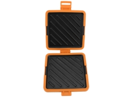 Tostador de sanduíche toastie para microondas com cintas de silicone ajustáveis azul S/MARCA