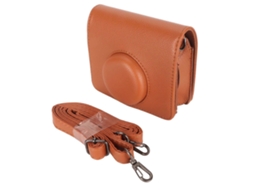Capa Protetora Retrô em Couro Pu para Câmera Mini Evo, Compatível com a Câmera Instantânea Mini Evo. Possui Alça de Ombro Removível. TAISHENGDA