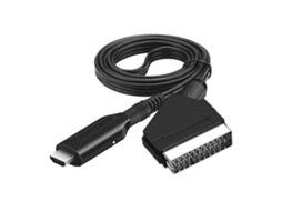 Conversor Scart Para Hdmi, Cabo Scart Para Hdmi, Conexão De Vídeo E Áudio 720p/1080p, Adaptador Para Hdtv, Monitor, Projetor, Tela, Vhs Aquaforge