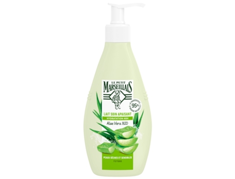 Leite Hidratante Calmante 48H Aloe Vera Bio 250 Ml LE PETIT MARSEILLAIS