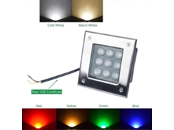 Rebe lâmpada de Solo Embutida Led Quadrada Exterior Aço Inoxidável Impermeável Ip67 6000k Luz Branca Carga Resistente