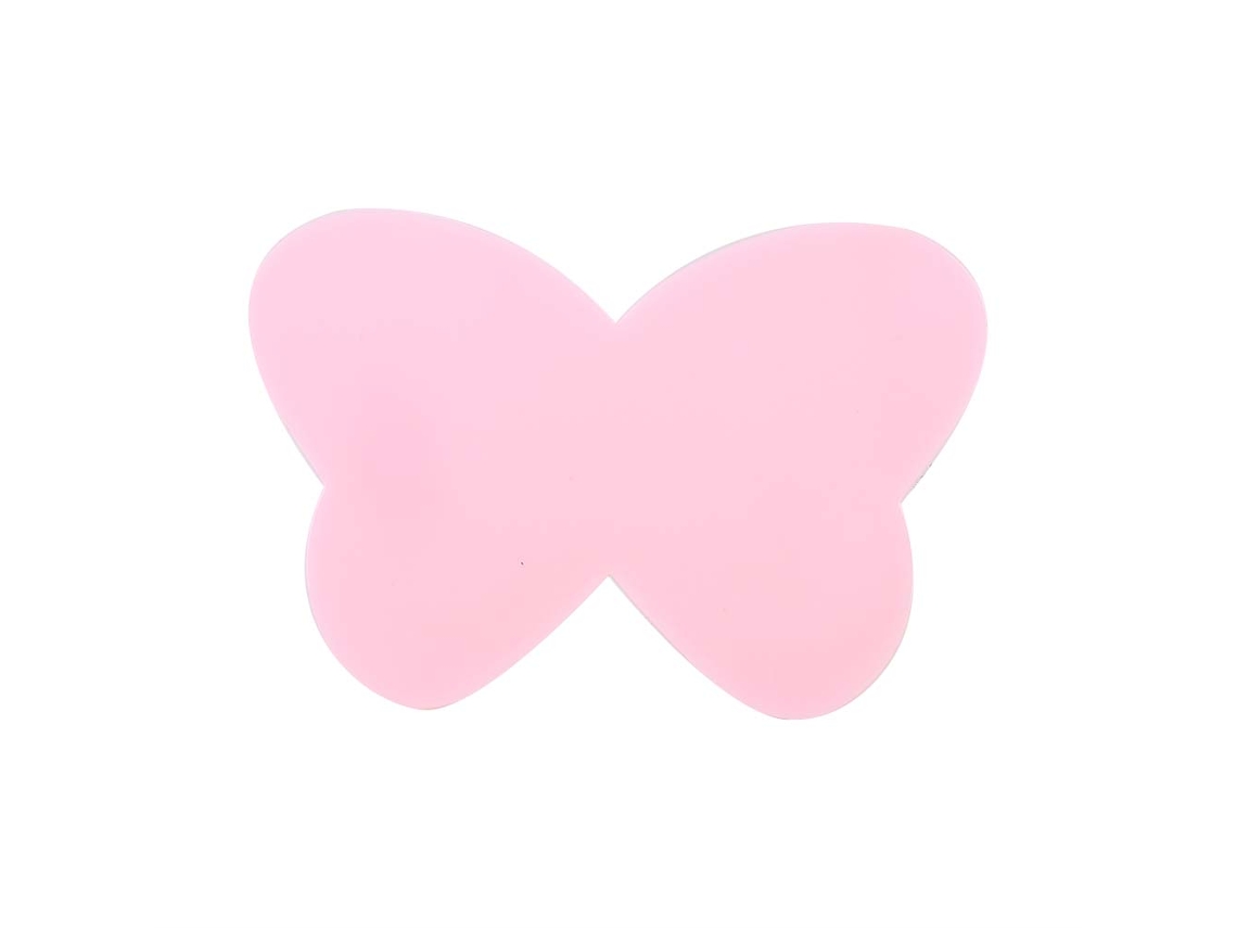 Conjunto De Ferramentas De Manicura Com Suporte Para Esmaltes E Lixa Para Arte De Unhas Borboleta Rosa