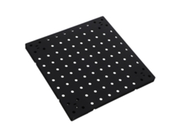 Kit De Placa Perfurada Abs Preta 10x10 Polegadas Para Parede