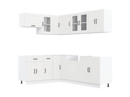 Conjunto 11 Armário de Cozinha Conjunto Kalmar VIDAXL Branca