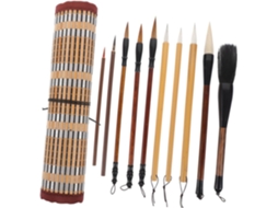 Kit de Pincel para Caligrafia Chinesa Topbathy com Tinta, Canetas Pintura e Desenho Artísticos
