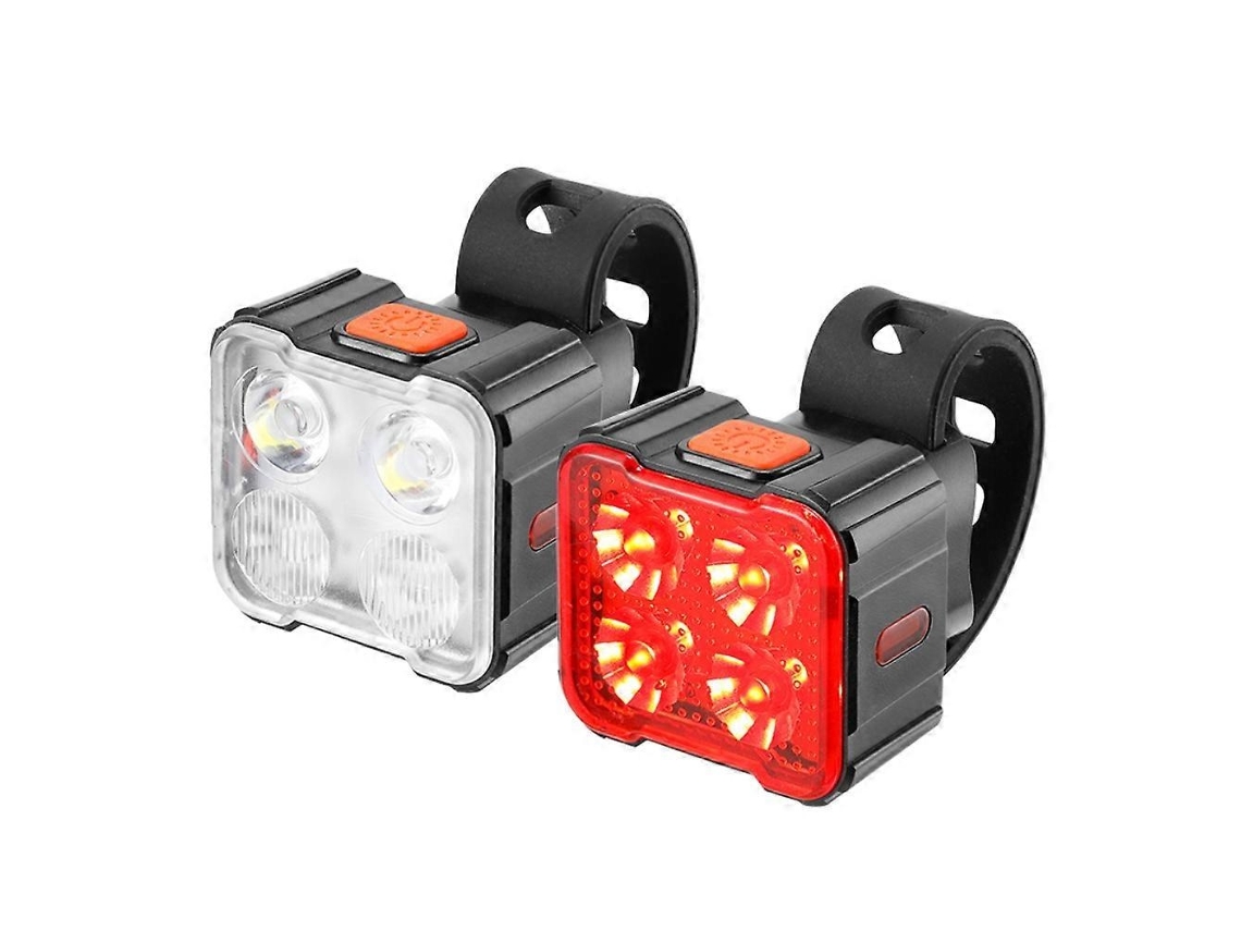 Lurelia Luz De Bicicleta, Led Q6/ 4, Luz Dianteira E Traseira Recarregável, Luz Traseira De Led Para Bicicleta, Farol De Bicicleta Mtb