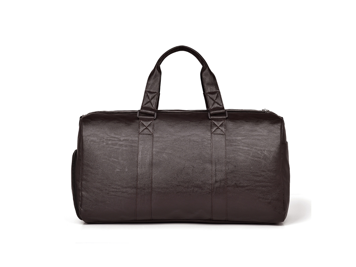 Bolsa De Viagem Casual (grande, Marrom), Com Divisórias Para Itens Secos E Molhados, Compartimento Para Sapatos, Grande Capacidade E Resistente.
