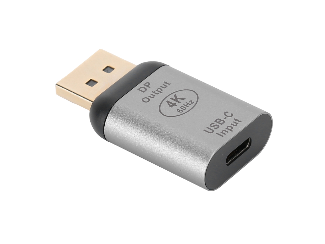 Aetheria adaptador Conector Type‑c Feminino para Dp Feminino Liga de Alumínio 4k 60hz Windows Android os X