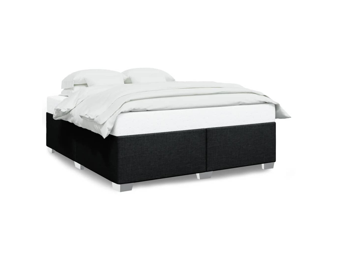 Bed Frame, Bed Frames Vidaxl Preto Tecido (180 X 200 Cm)