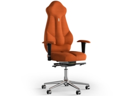 Cadeira de Escritório Ergonómica KULIK Tecido Imperial (Azur - Laranja -130x50x50cm)