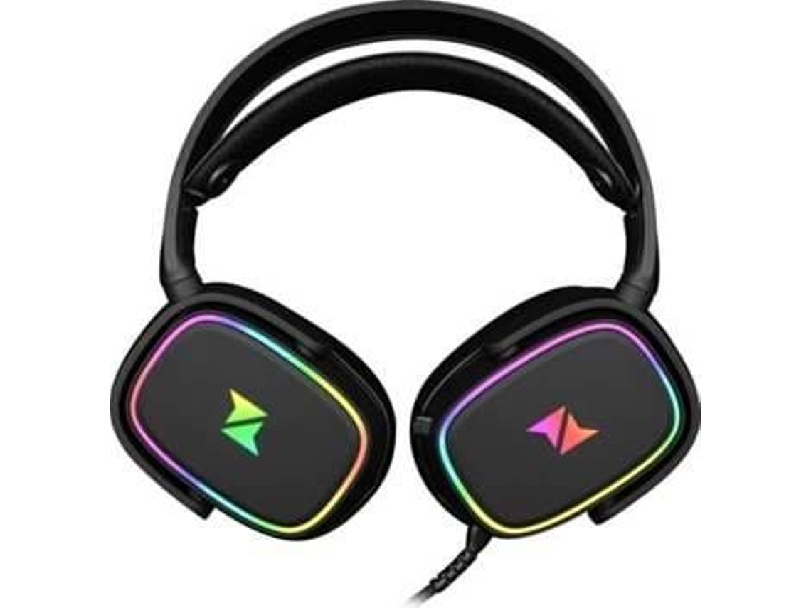 Auscultadores Gaming com Fio N'PLAY Contact 4.7 RGB (Outlet Grade A - On Ear - Multiplataforma - Preto)