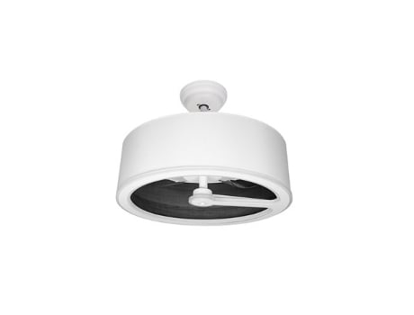 Ventilador de Teto Tatiana Dc 110W Branco Preto Madeira 3 Lâminas FABRILAMP FABRILAMP