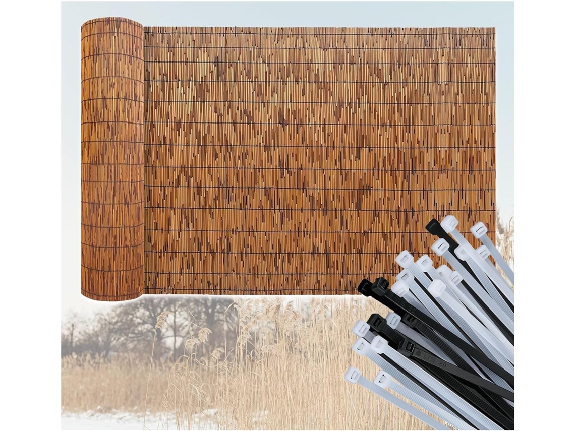 Tela De Privacidade, Guojun, 90 X 300 Cm, Material Alta Qualidade, Cinza, Preta, Para Jardim