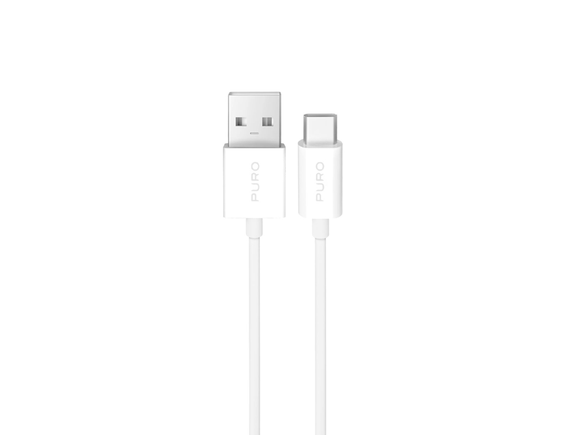 Cabo Przewód Usb a Usb c Tpe 10w 3m Biały PURO