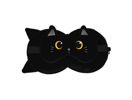 Almofada De Viagem Infantil C/ Tapa Olhos Itotal Gato Preto