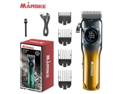 Greenmarske Máquina Cortar Cabelo Profissional Lâmina Aço Inoxidável Corte Preciso Alta Potência Baixo Ruído Led Recarregável Ajustável