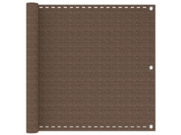 Conjunto 1 Tela De Varanda Vidaxl Castanho Polietileno De Alta Densidade (75 X 700 Cm)