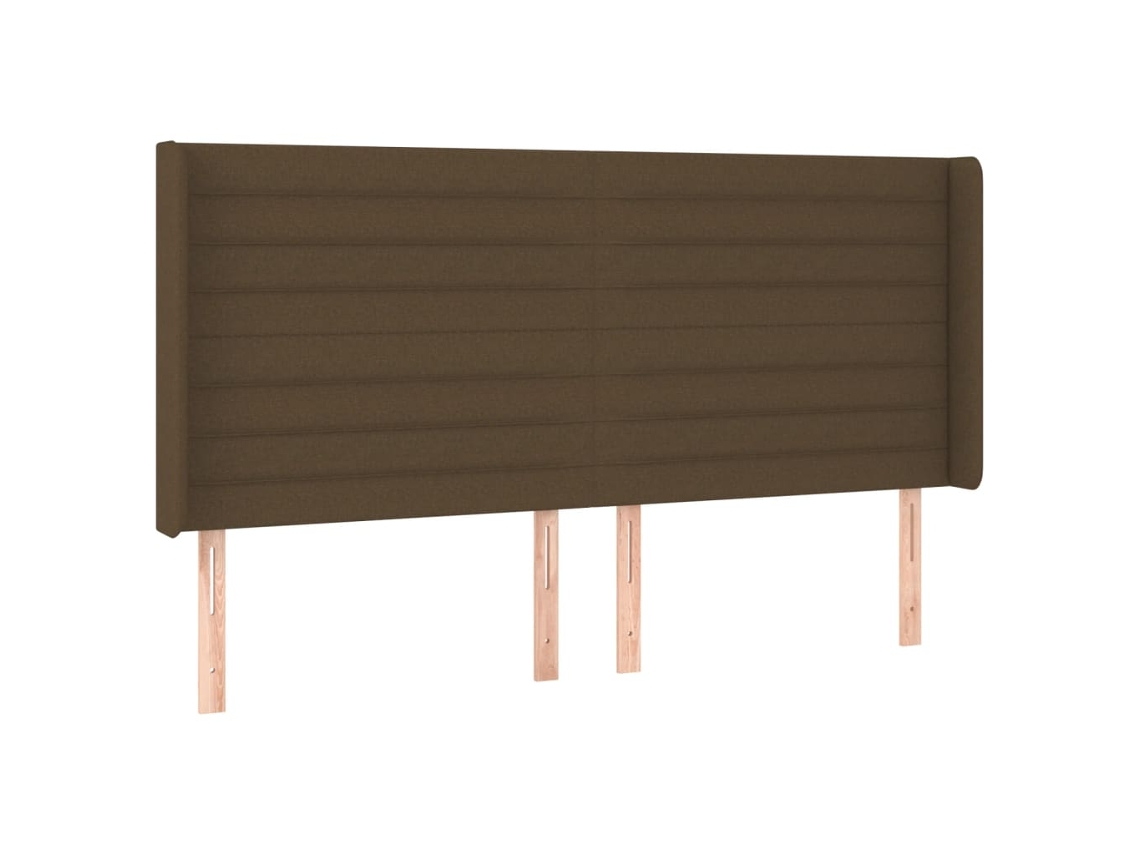 Headboard, Headboards Vidaxl Marrom Tecido (183 X 16 X 118/128 Cm)