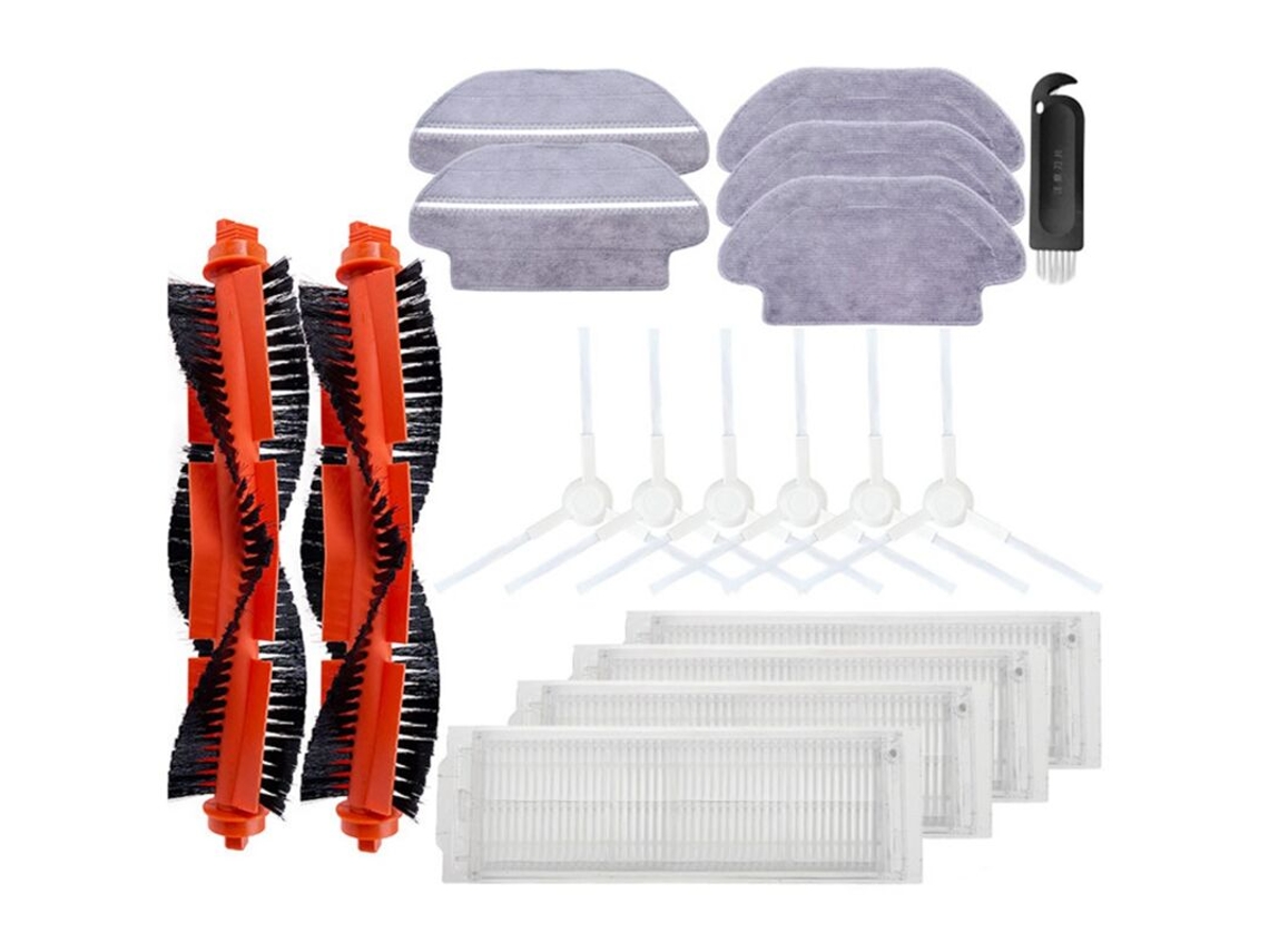 Filtro Hepa, Escova Lateral Principal e Pano de Limpeza para Aspirador Robô Lds Styj02ym 3490 V2 Pro V3 Se BRILVIBERA (peças Inclusas)