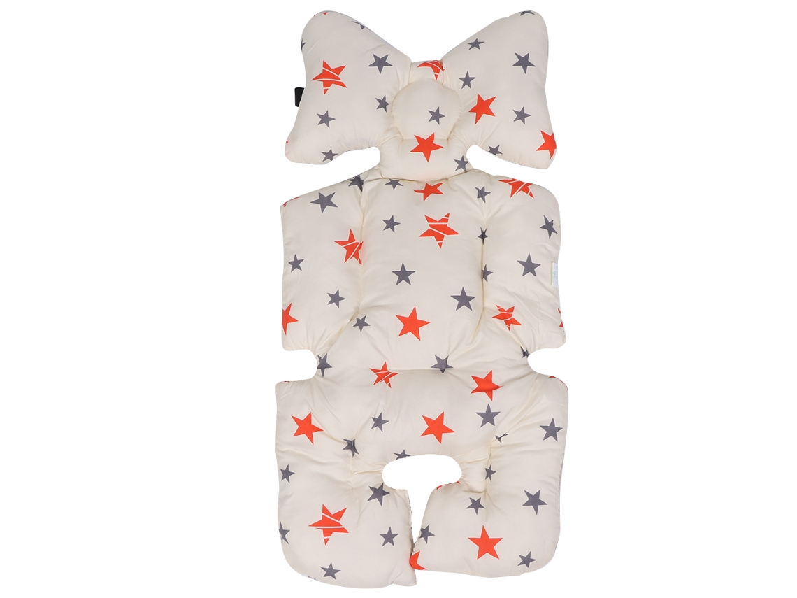 Colchón De Cochecito Para Bebé De Algodón Transpirable, Almohadilla Suave Para Silla De Comedor Infantil (rojo)