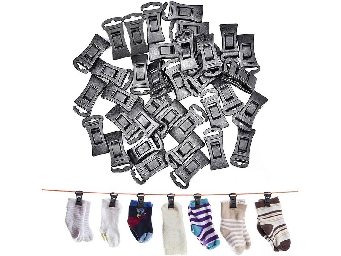 Conjunto de 36 Prendedores Meias, Ganchos para Roupas BRILVIBERA